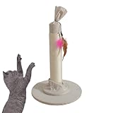 Kratzfest, Katzenmöbel, Scratch Pole, Candy Design Tall Scratcher, Cat Post Scratchers, Candy Shaped Cat Scratcher, 53,8 cm Large Scratch Pole with Fabric Covering Base for Kitten and Adult Cats