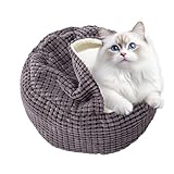 Générique Katzenmöbel, Haustierzubehör für Katzen, Nesting Bed für Haustiere, Katzen und Hunde, umweltfreundlich, luxuriöses Katzenbett, Haustierbett, abnehmbarer Bezug für Katze, All-Season Pet Bed