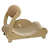 Katzenkratzliege | Krallenpflege Sofa | Möbelschutz Mit Kuschelbett Und Spielball Für Hauskatzen